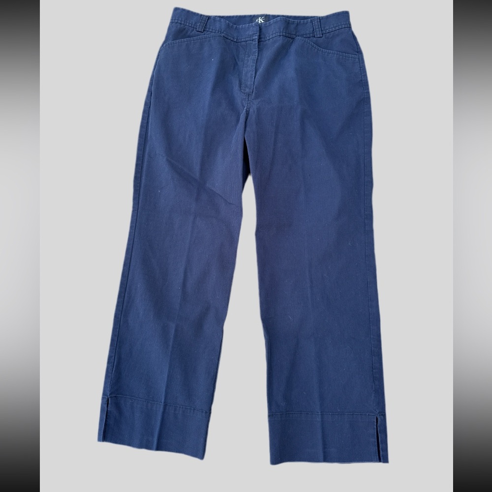 Y2K Women’s CK Calvin Klein Corduroy Capris Size 6 - Picture 1 of 5